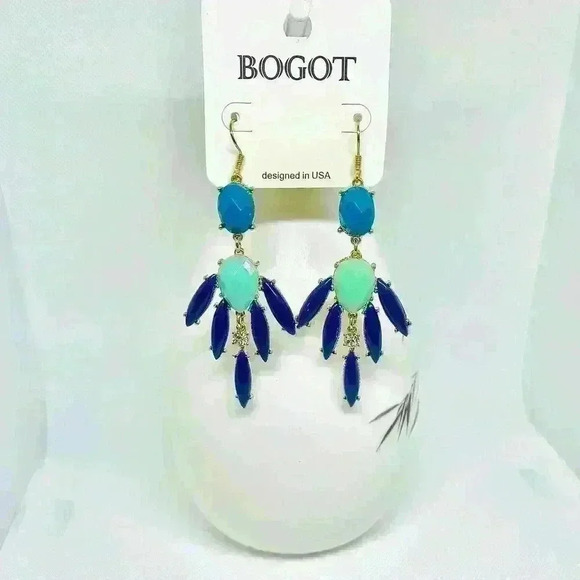 The Blues Dangling Earrings - Picture 1 of 4